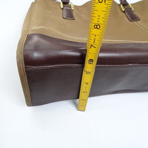 FLAWS- Diane Von Furstenberg‎ Large Tote Shoulder Bag DVF Brown Vintage - Picture 9 of 9